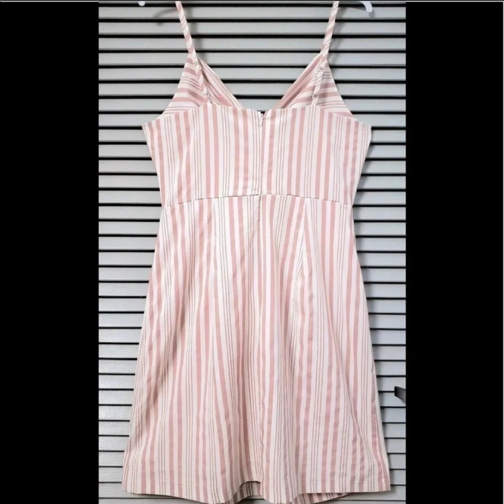 She and Sky Sleeveless Striped Knot Front …